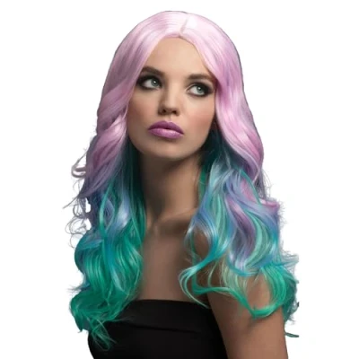 Bild av Fever Khloe Wig, Pastel Ombre, Long Wave with Centre Parting, 26inch/66cm