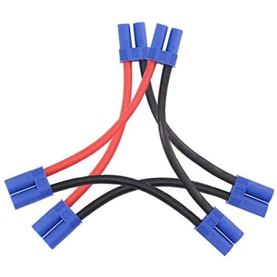Bild av 2 st EC5 seriens kontakt med 12 awg 10 cm tråd/serie batteriadapter för RC Lipo Battery Losi/E Flite helikopter Quadcopter