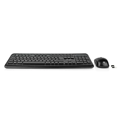 Bild av Nedis keyboard and mouse set QWERTZ German black Input Device Tastatur &amp; Mus Tysk Svart