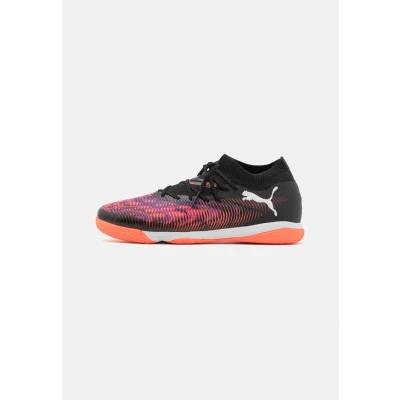 Bild av Puma Future 8 Match IT Fotbollsskor inomhusskor, Storlek: 47, Black/white/glowing red Textil/syntet