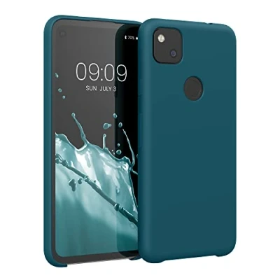 Bild av kwmobile Fodral kompatibelt med Google Pixel 4a mjukt skydd TPU silikon telefonfodral matt olja