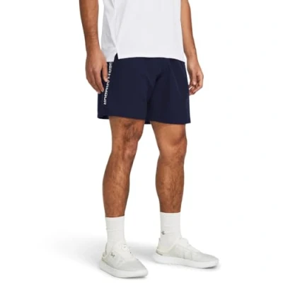 Bild av Under Armour Rival Fleece Short, Grå Ljusljung/Vit, XS, Midnatt marinblå/vit, S
