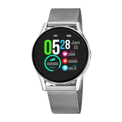 Bild av Lotus Smartime dam smartwatch metall silver, 1,22 pekskärm, diameter: 39 mm, vattentät: 3 ATM, 50001/A, Armband
