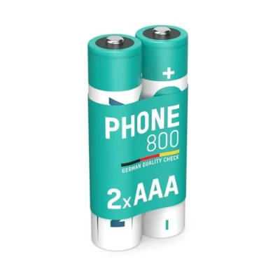 Bild av ANSMANN telefonbatteri AAA 800 mAh NiMH 1,2 V (2 stycken), silver