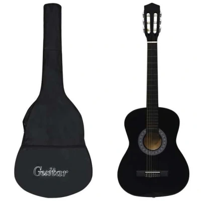 Bild av VidaXl Gitarr För Nybörjare 8 Delar Klassisk Svart 3/4 36&quot;