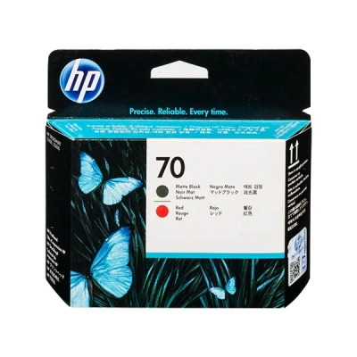 Bild av HP 70 Röd, mattsvart skrivhuvud för DesignJet HD Pro MFP, T120, Z2100, Z3100, Z3100ps, Z3200, Z3200ps, Z5200, Z5400