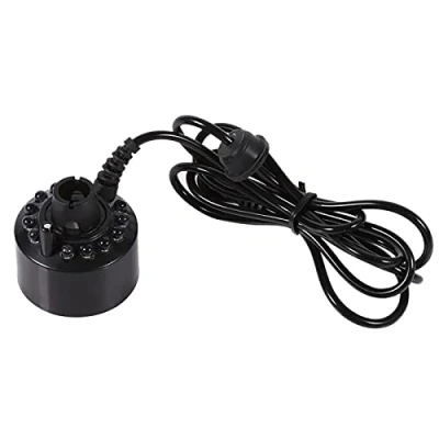 Bild av 24V färgbyte 12 LED Mister Fogger Water Fountain Mini Mist Maker Pond Fog Machine Atomizer Air Humidifier Ultrasonic för Halloween