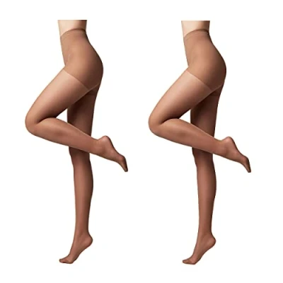 Bild av Conte elegant 2 pack shaping tights för kvinnor stimulerar blodcirkulationen, tights, tunna damstrumpbyxor ACTIVE 40 färg Mocka storlek 4