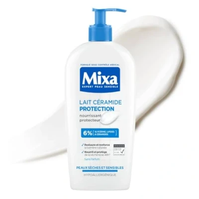 Bild av Mixa Hudstärkande kräm för mycket torr och stressad hud, fuktgivande, vårdande att skydda hudbarriären, CeramidProtect, 400 ml