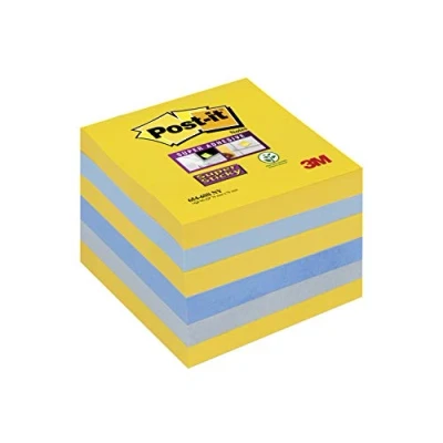 Bild av Post it Notes 76 x mm superklibbiga anteckningar, Miami färgkollektion Enda 76X76MM New York Colours