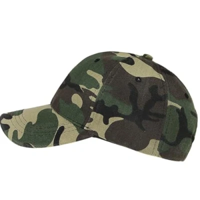Bild av JJiaoLinin baseballkepsar, unisex justerbar sport casual solskydd hatt kamouflage solhatt keps basebollkeps för kvinnor män jakt fiske camping kamouflage, Grön, M
