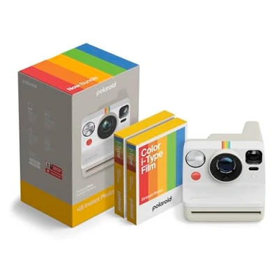Bild av Polaroid NOW Gen3 Instant Camera Bundle + Color Film (16 bilder) Vit (6561)