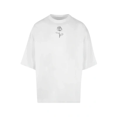 Bild av Merchcode Spring ROSE HUGE Tshirt med print, Storlek: 5XL, White