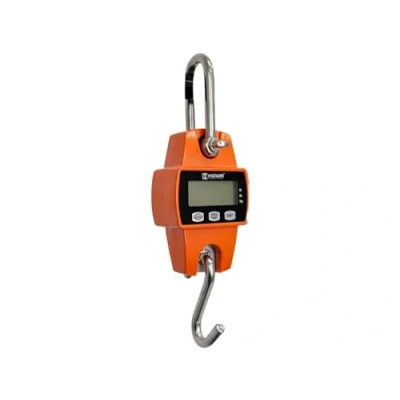 Bild av Krokvåg, krok 300 kg, 660 lb, noggrannhet +/ 50g, 0,7&quot; LCD digital display, tarering, växling, elektronisk våg, strömförsörjning 3x AA, drifttid upp till 150h, mått 150x80x46mm, HDWR wagPRO H300