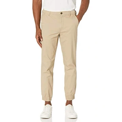 Bild av Amazon Essentials mäns Slim Fit Chino joggingbyxor, kaki brun, X Small