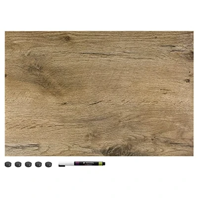 Bild av Navaris Magnettavla magnetisk pinnvägg memoboard för märkning 60 x 40 cm anteckningstavla olika Designs tavlan tvättbar med hållare penna