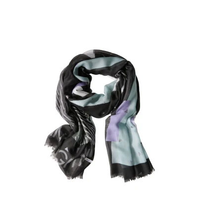 Bild av Cecil MIT Folienprint Halsduk, Storlek: One Size, Schwarz