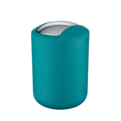 Bild av WENKO Brasil petrol S kosmetisk hink, helt okrossbar kapacitet: 2 l, plast (TPE), 14 x 21 cm,