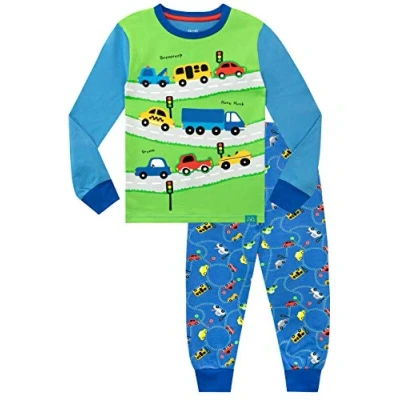 Bild av Harry Bear Pojkar Pyjamas Slim Fit Bilar Blå 110