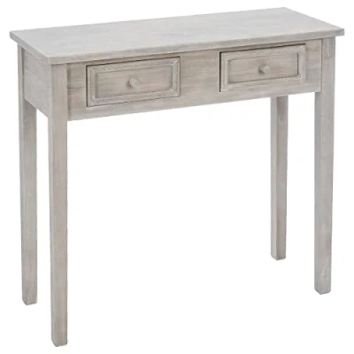 Bild av ATMOSPHERA CREATEUR D&#039;INTERIEUR ATM 102216C Konsolskåp bord charm färg ljusbrun patinerad, trä, beige, L. 80 x B 30 H. 76 cm