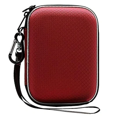 Bild av Lacdo extern hårddiskväska Hårddiskfodral för Western Digital WD Elements/WD My Passport Ultra/Seagate Game Drive Portable 2,5&quot; HDD 500GB 1TB 2TB 3TB 4TB 5TB,Röd