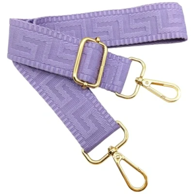 Bild av Färgglad justerbar axelrem för damväskor lila, 80130 cm väska rem med guld karbinhake, hållbar crossbody väska, gitarr, moderna väskor tillbehör, 3,8 cm, 1312