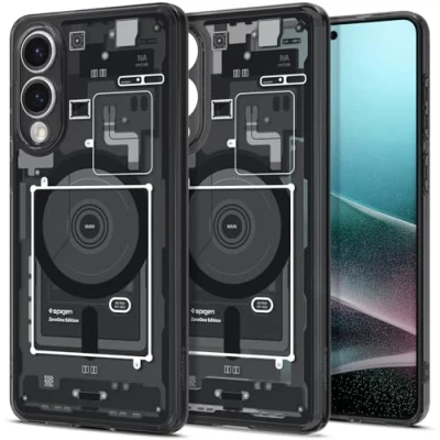 Bild av Spigen Ultra Hybrid MagFit Case för Samsung Galaxy S25 Edge Skal Fodral, Kompatibel med MagSafe ZeroOne Black