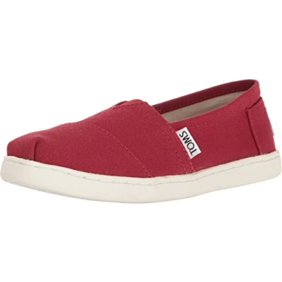 Bild av TOMS Alpargata Core unisex barn Loafer platt, Röd, 34 EU
