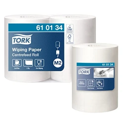 Bild av Tork Avtorkningspapper Centrummatad rulle vit M2, hand och ytavtorkning, 2 x 275 m, 610134