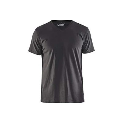Bild av T SHIRT 3360 1029 V RINGAD MÖRKGRÅ XXL Beijerbygg Byggmaterial