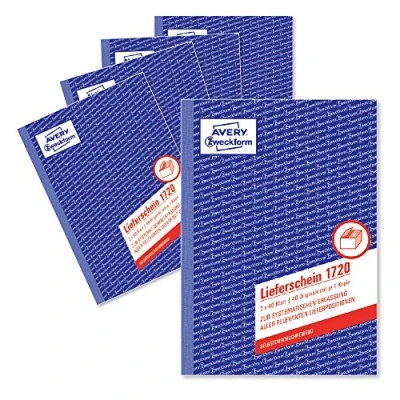 Bild av AVERY Zweckform Form Book Delivery Note, SD, 4+1 FREE för marknaden: D / L A CH 1 st (1720 5)