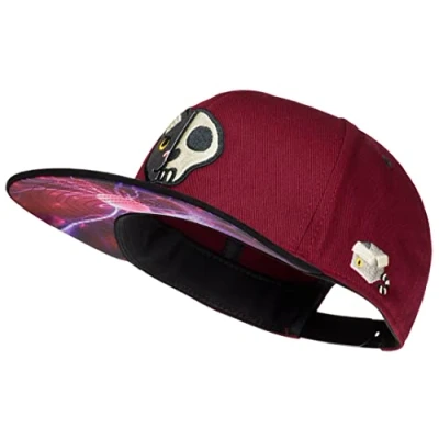 Bild av Cadency Snapback Cap herr, Schrödingers katt, basebollkeps, rak keps, premiumkvalitet, hållbar, en storlek, unisex, Vinröd, justerbar one size