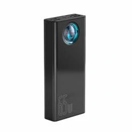 Bild av Kraftfull Baseus powerbank 65W MacBook laddare 30.000 mAh Svart