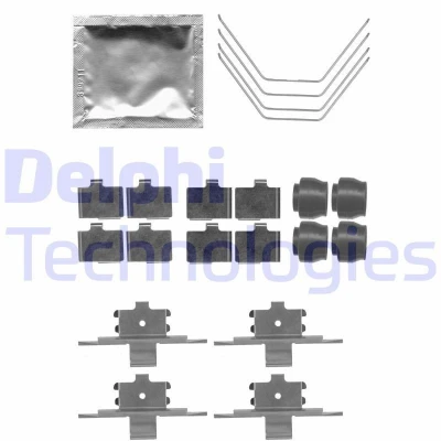 Bild av DELPHI LX0521 Kit d&#039;accessoires, plaquette de frein à disque MAZDA: 6 Berline, 3/5 portes, Break, FORD: MONDEO 4 Turnier