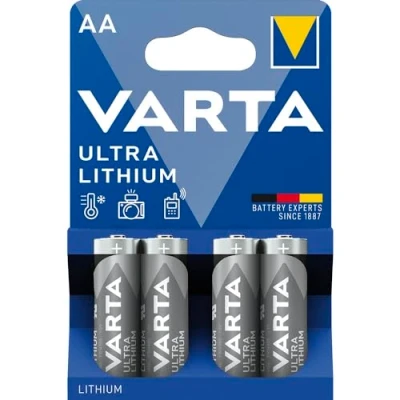 Bild av VARTA Lithium AA (LR6) batteri (4 pack) idealisk för digitalkamera leksaker GPS enheter sport och utomhusbruk