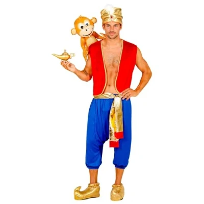 Bild av W WIDMANN MILANO Party Fashion Kostym Aladdin, väst, byxor, skärp, turban, tjuvkung, temafest, karneval, karneval