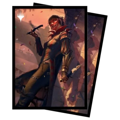 Bild av Ultra Pro MTG mord på Karlov Manor 100 ct Sleeves Girl, Known Killer, Anti Glare Protective Trading Card Game Accessory Standard Size