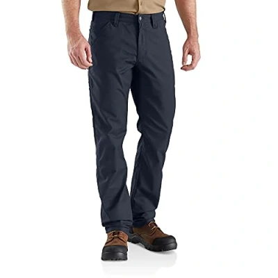 Bild av Carhartt herr Byxor Rugged Professional Series Flex Relaxed Fit Canvas arbetsbyxor, marinblå, 40W / 34L