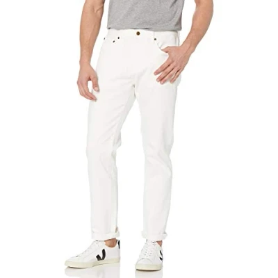 Bild av Amazon Essentials Men&#039;s Jeans atletisk passform, Ljust vit, 36W / 31L