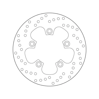 Bild av BREMBO Bromsskiva Fixed , Serie Oro Bak 220mm 5mm 5 hålad 68B40744 Bromsskivor