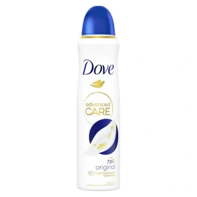 Bild av Dove Advanced Care Original Deodorant Skydd 72 timmar Spray, 150 ml, 6 pack