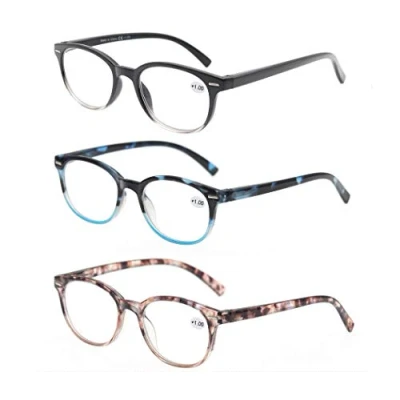 Bild av MODFANS (3 pack läsglasögon 1,0 runda kvinnor, bra glasögon, hög kvalitet, mode, bekväm, superläshjälp, för kvinnor