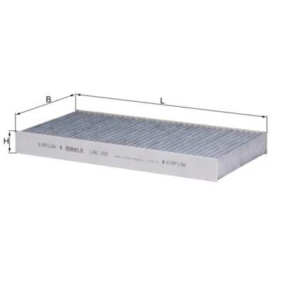 Bild av MAHLE ORIGINAL LAK 152 Filtre d&#039;habitacle à charbon actif 288,0 160 30,0 IVECO: DAILY 3 Kasten/Kombi, 5 Pritsche/Fahrgestell,