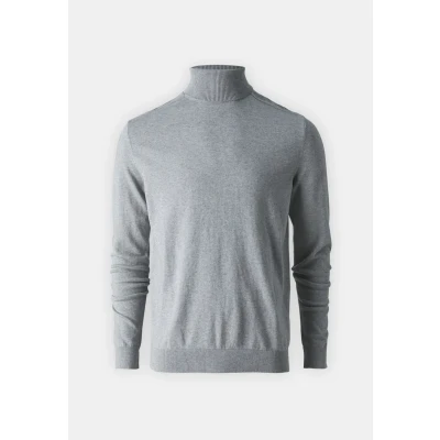 Bild av Selected Homme Slhberg B NOOS Stickad tröja, Storlek: Large, Medium grey melange