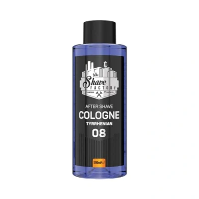 Bild av The Shave Factory After Cologne En Doftande Essens för Oklanderlig Skötsel Efter Rakning Långvarig Känsla av Friskhet och Komfort (500ML, 08 Tyrrrhenian)