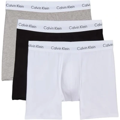 Bild av Calvin Klein herr Boxerkalsonger Boxer Brief 3pk 000nb1770a, Flerfärgad (svart/vit/grå ljung), S