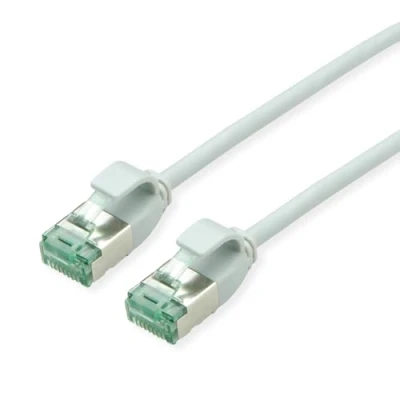 Bild av ROLINE RM U/FTP DataCenter patchkabel Kat.6A (klass EA), smal, grå, 1 m