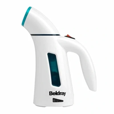 Bild av Beldray BEL0725TQ Bärbar ångkokare med ångborste, 600 W ångångångstrykjärn för kläder, klädsel, gardiner, snabb uppvärmning, kemikaliefri rengöring, lätt att ta bort rynkor