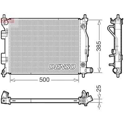 Bild av Kylare, motorkylning DENSO DRM41033