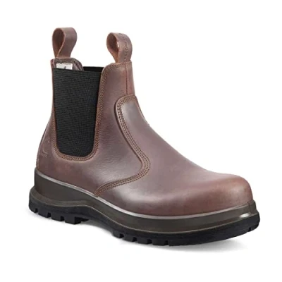 Bild av Carhartt Carter Rugged Flex S3, säkerhetsstövlar Chelsea Boot, Mörkbrun, 42 EU Weit